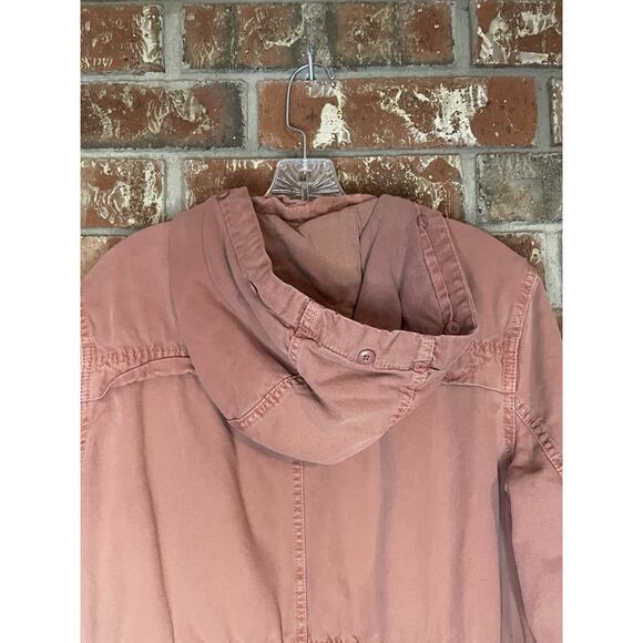 American Eagle Outfitters Jacket Utility Hooded Full Zip Mauve Women's Size S - Picture 6 of 7